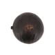 Empty African tumbler pocket dish in blackened wood, 1970s