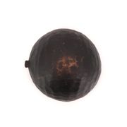 Empty African tumbler pocket dish in blackened wood, 1970s