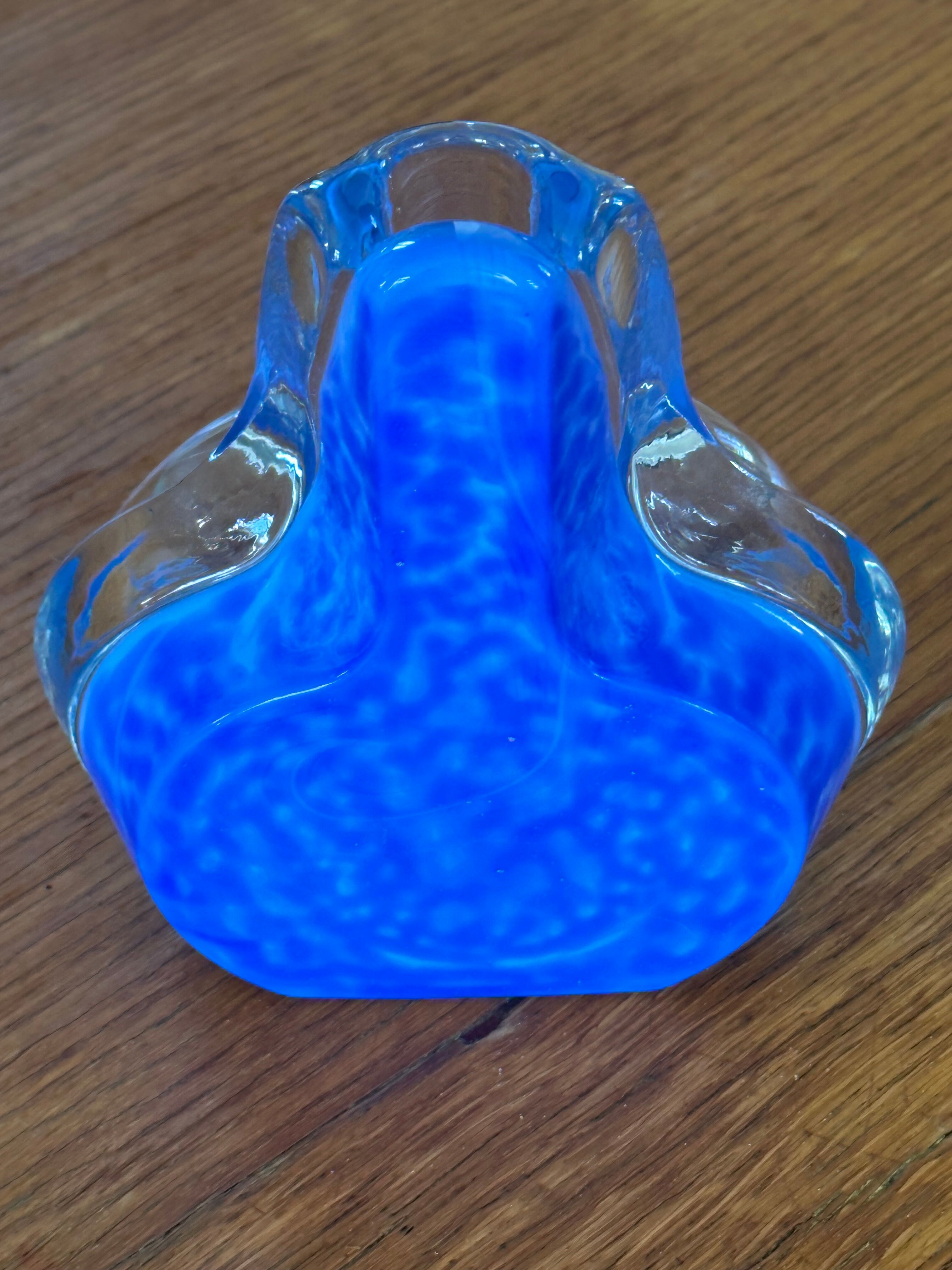 Vintage designer glass vase from the 70s