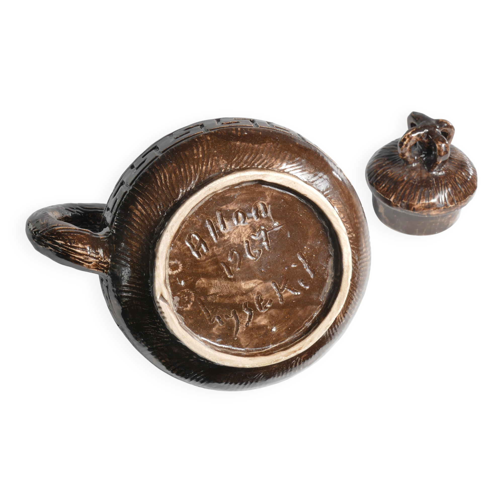 Vintage Playful Teapot by Allan Hellman Sweden 1967