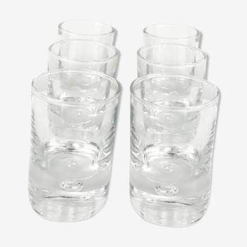 Lot de 6 verres à liqueur ou verrines Durobor - modèle Disco