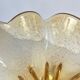 Amber glass bowl in Murano style, 1970, MF Cristal de Paris