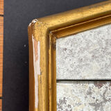 Antique mirror with closed guards