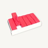 Red pearly knife holder set