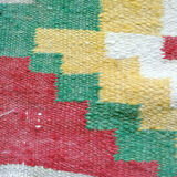 Reversible mid century kilim wool rug 93x115cm