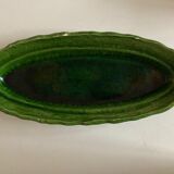 Green clay green clay flat centerpiece with festoons 1960