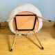 Chaise en fausse fourrure, Pelfram par Peltex S.S production, France années 1960-70