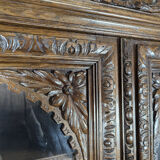 Renaissance style hunting cabinet in walnut