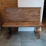 Antique solid wood bench