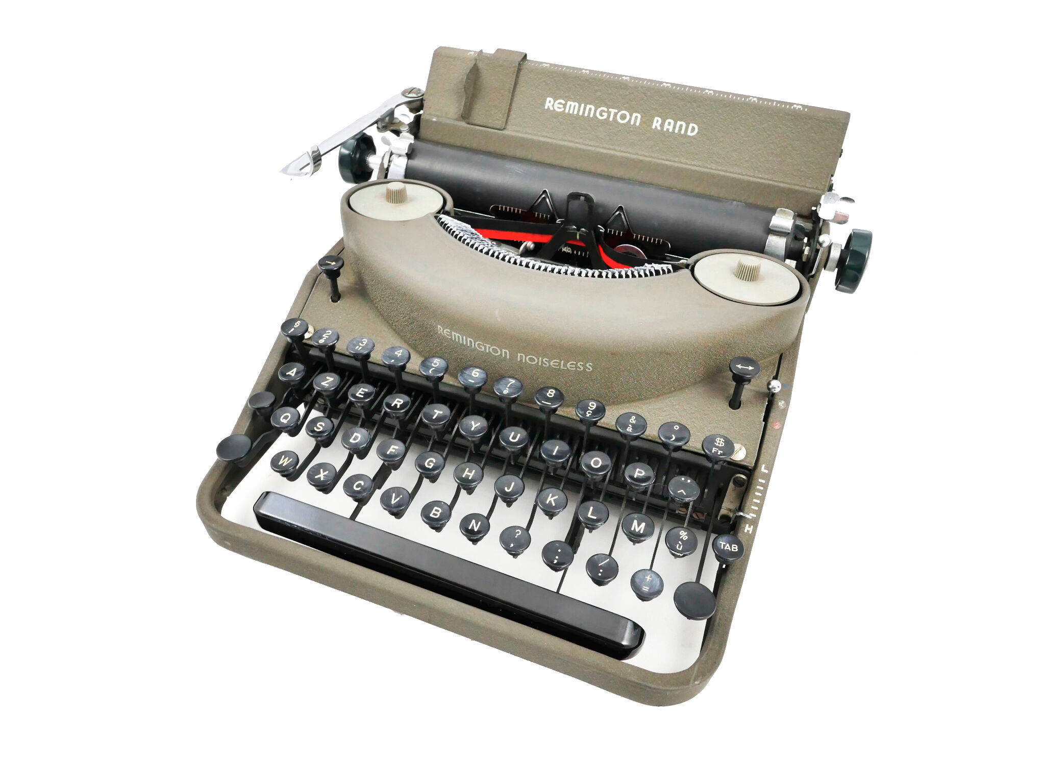 Remington Noiseless Green Typewriter Revised New Ribbon
