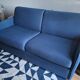 Sofa bed / convertible habitat – sleeping area 140cm – blue