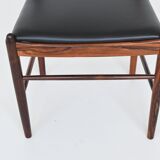 H. Vestervig Eriksen set of nine dining chairs rosewood Tromborg Denmark 1960