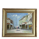 Ecole de Paris XXème - Huile sur carton - Les grands boulevards