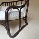 Two-seater rattan bench