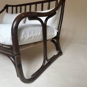 Two-seater rattan bench