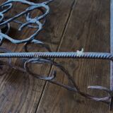 Wrought iron flower planter shelf