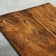 Wabi Sabi style side table in solid oak