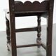 French antique Lorraine chair made of oak from the 18th century