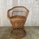 Vintage wicker children's armchair