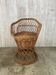Vintage wicker children's armchair