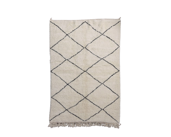 Berber carpet with diamonds classic 150x230