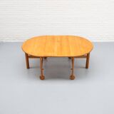 Extendable Beech Dining Table 1960s