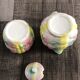 Barbotine milk jug and sugar bowl set - Perfect condition