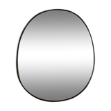 Round charcoal mirror 31 cm