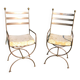 2 metal chairs