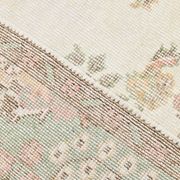 Tapis vintage à motif floral oriental beige et crème 6x11, 189x329 cm