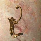 Old brass coat hook