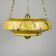 Art Deco pendant lamp in yellow glass, 1930s