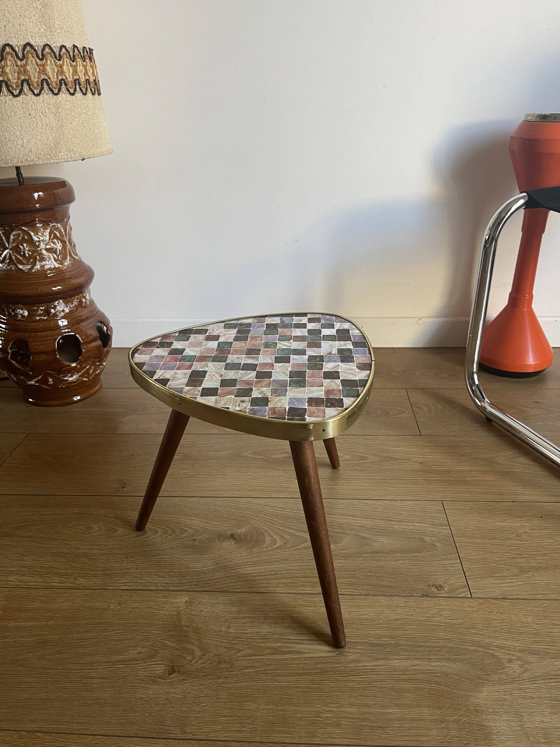 Mini vintage tripod plant holder