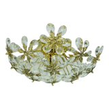 Palwa ceiling fixture glass blossom light 1970s