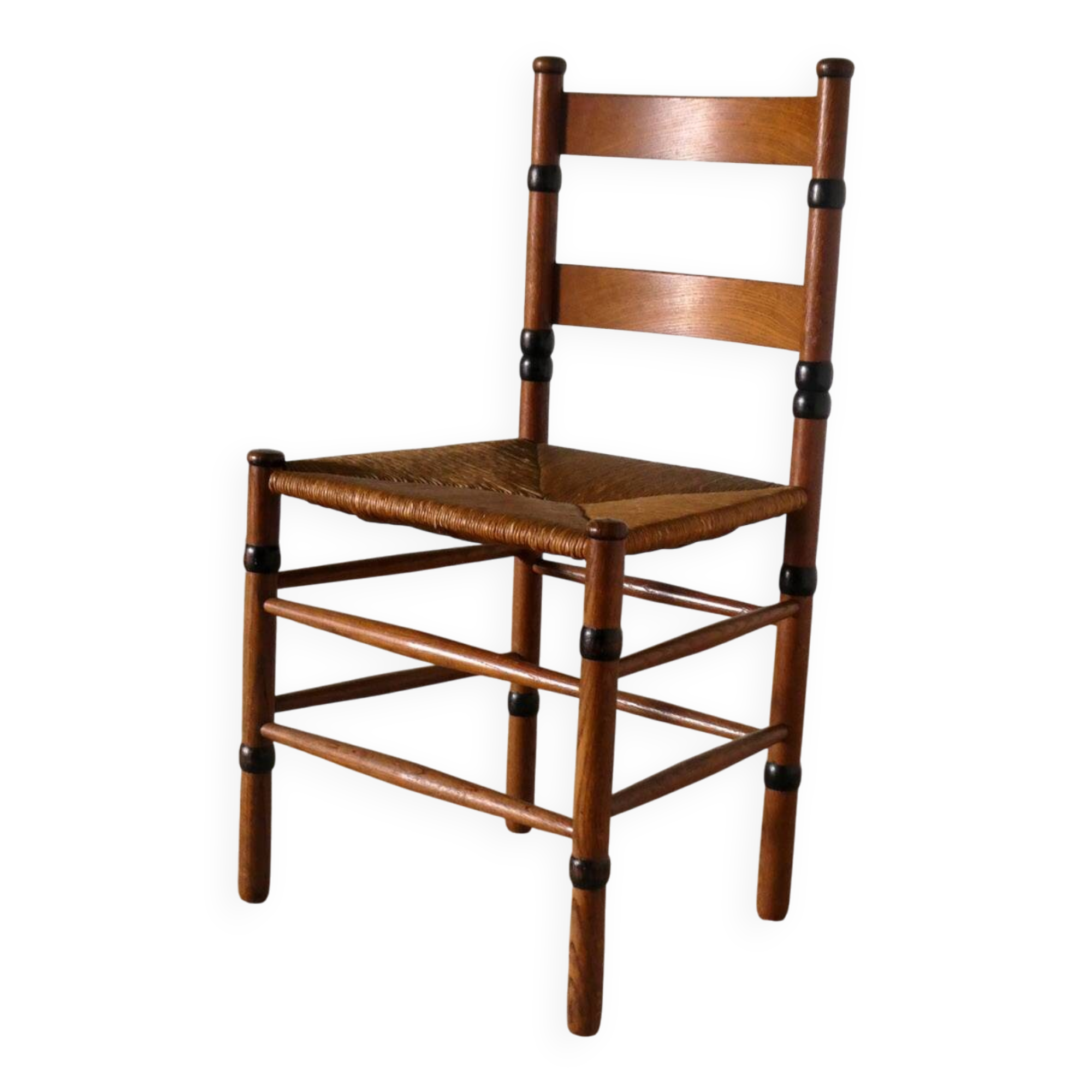 oak and straw chair, Amsterdam School, Netherlands
