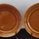 St Amand caramel glazed ceramic dessert plates