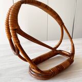 Rattan bottle holder