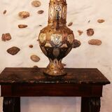 Vase potiche  en ceramique et argent orientaliste Maroc