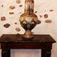 Large potiche vase in cermal and orientalist silver Morocco