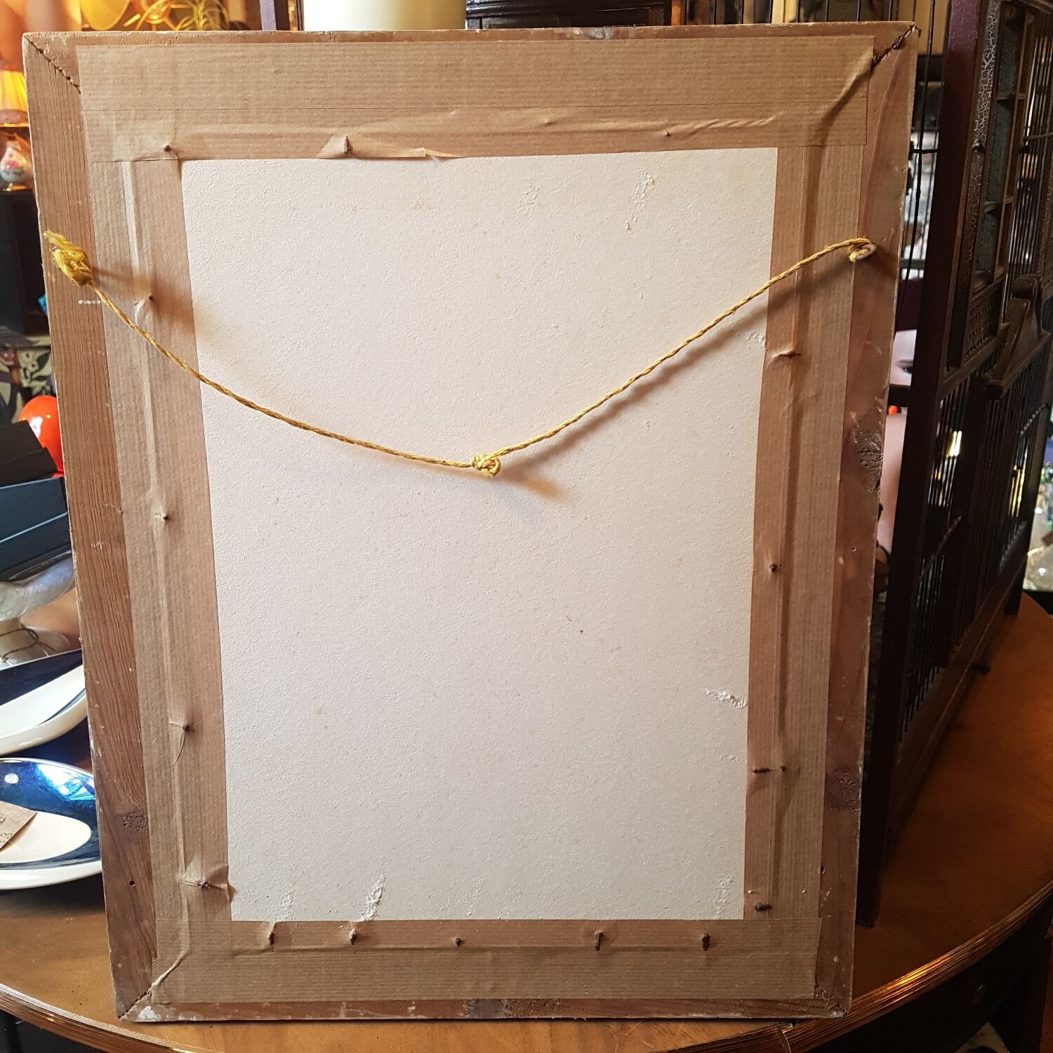 Young woman painting