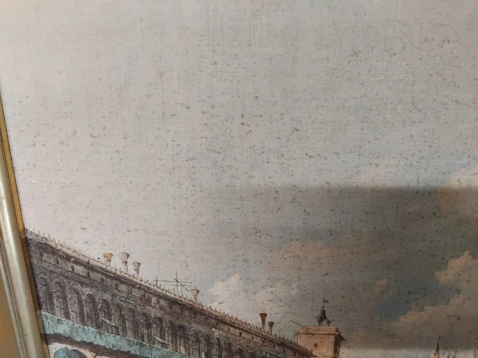 Painting on canvas "Feast of the Ascension" in Venice 44x65 cm