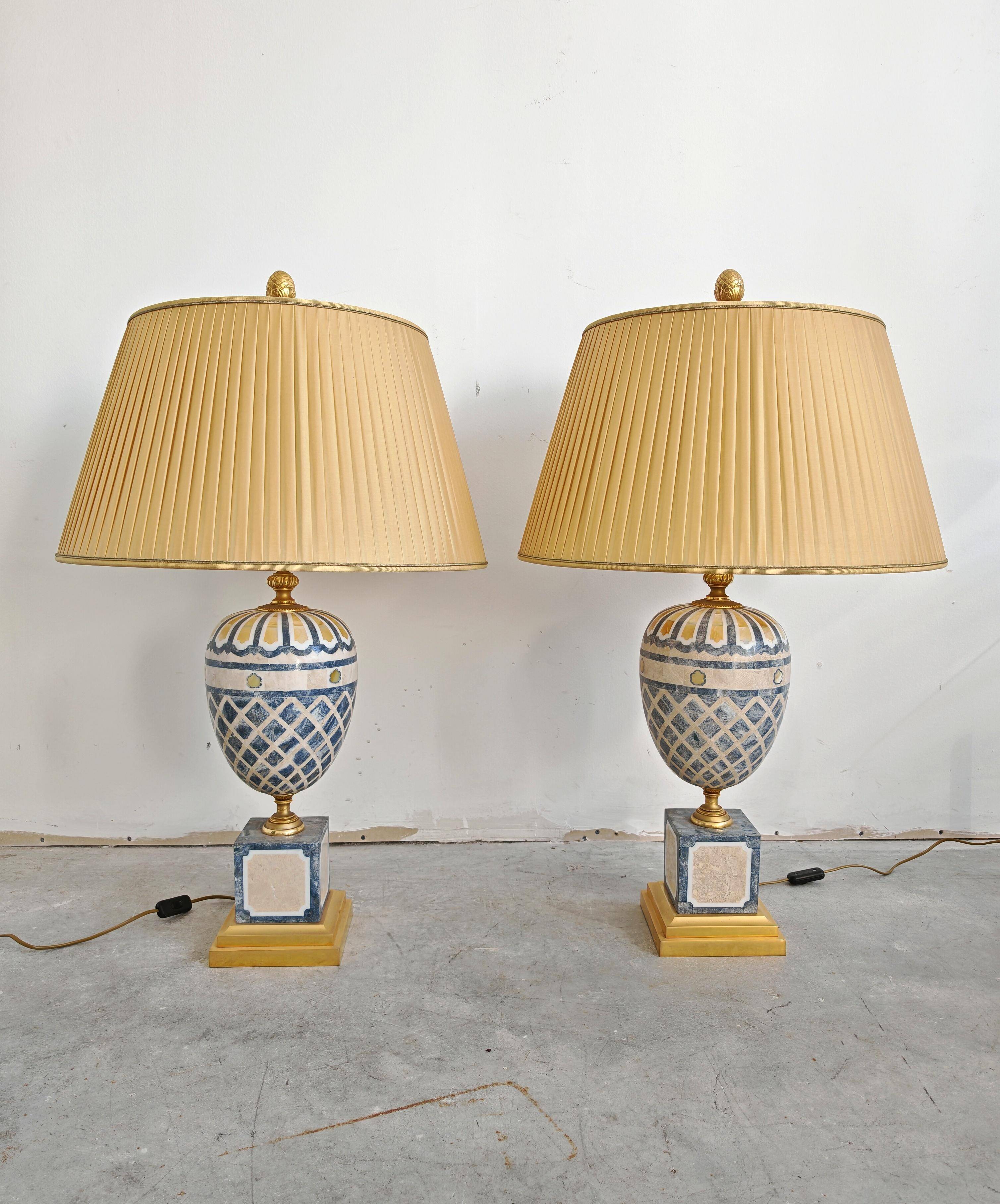 Pair of 'Hottonia' table lamps by Laudarte 2000s