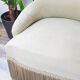 Vintage grey green almond green velvet toad chair