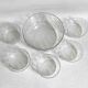 Salad bowl and 5 cut crystal cups from the 1950s.