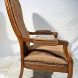 Louis Philippe 19th century Voltaire armchair ready to upholster