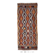 4x10 Red Green Tribal Kilim Rug 130x295Cm