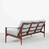 Midcentury Danish sofa set in teak by Ib Kofod Larsen - with new fabric
