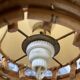 Lampe en rotin et bambou de Louis Sognot 1960
