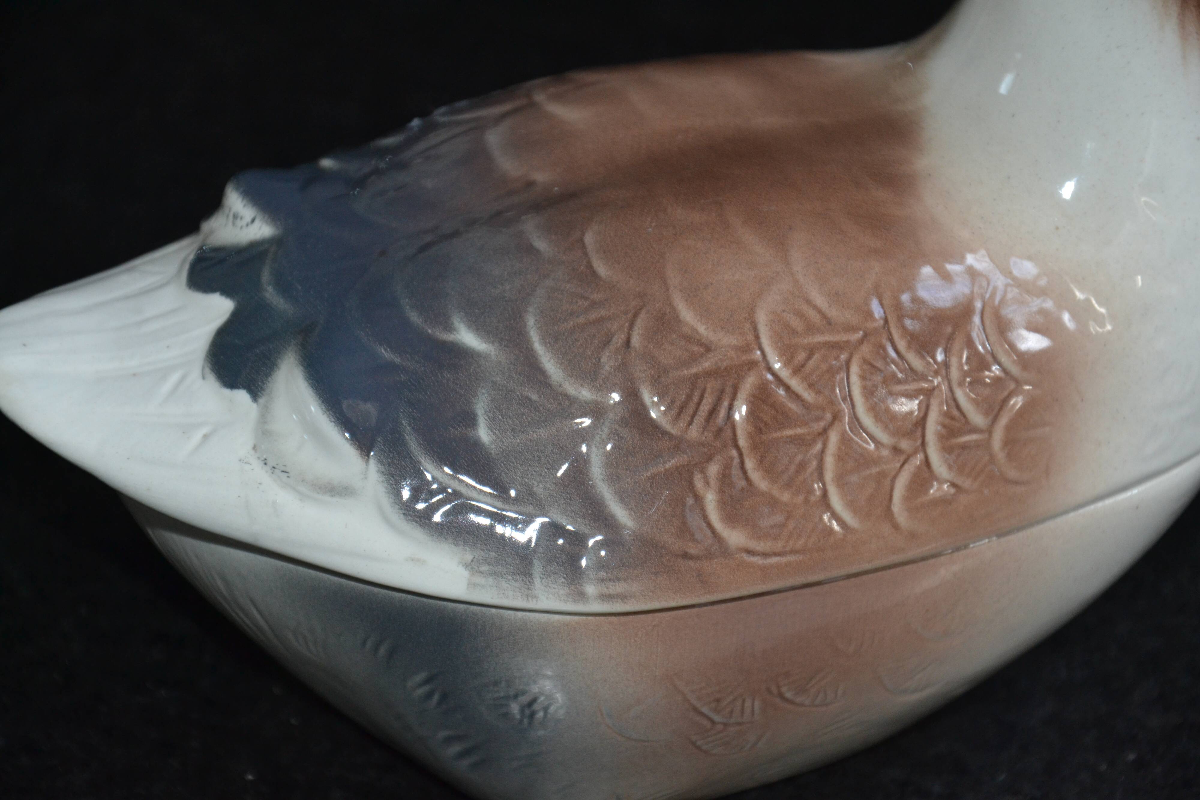 Caugant terrine/empty pocket "goose"