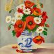 Nature morte aux coquelicots par B. Peters